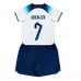 Günstige England Jack Grealish #7 Babykleidung Heim Fussballtrikot Kinder WM 2022 Kurzarm (+ kurze hosen)